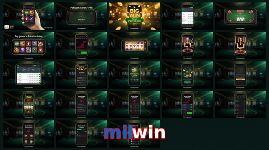 Main screen of Milwin bet page for PK players