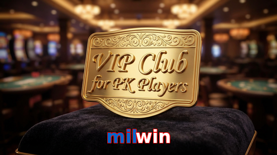 Main screen of Milwin vip page for PK players